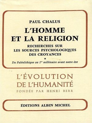 cover image of L'Homme et la religion